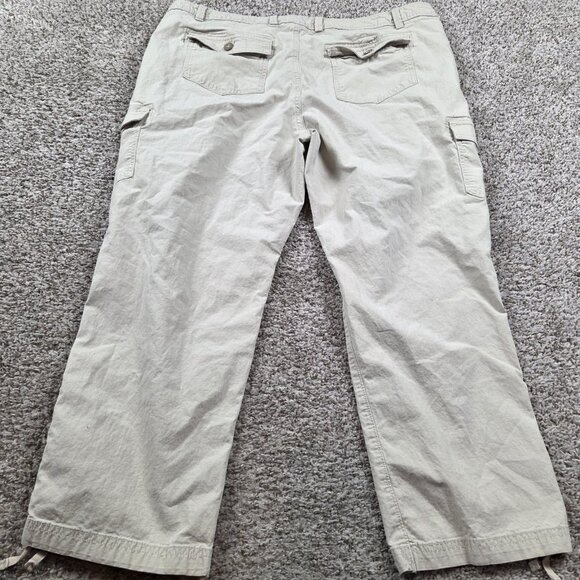 Eddie Bauer Pants Womens 20T Tall Capri Khaki Cargo Ripstop Outdoors Hiking - Picture 6 of 8